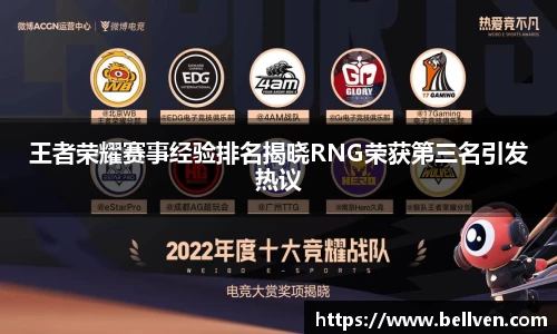 王者荣耀赛事经验排名揭晓RNG荣获第三名引发热议